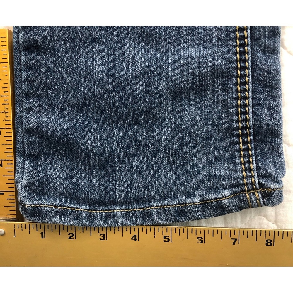 Earl Jean Jeans Women's Size 8 Denim Straight Embellished Bling Y2K Western Glam - Picture 12 of 12